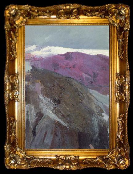 framed  Joaquin Sorolla Sierra Nevada, ta009-2